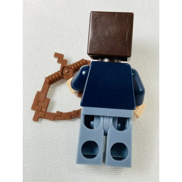 LEGO Minifigure Minecraft Skin 8 Pixelated With Bow Loose Lot Of 2 Toys - Picture 5 of 12